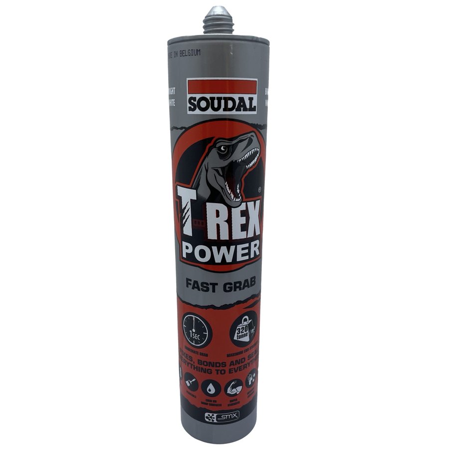 T-REX POWER FAST GRAB WHITE SEALANT ADHESIVE 290ML