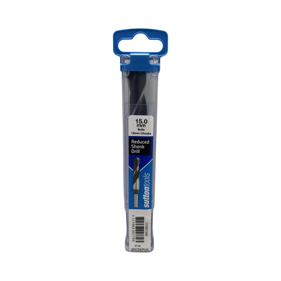 SUTTON D188 REDUCED SHANK DRILL 15.0 X 12.5MM BLUE