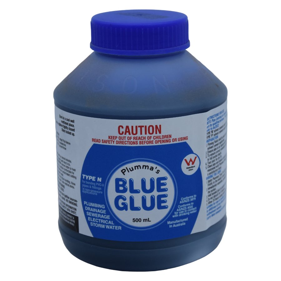 PVC SOLVENT CEMENT TYPE N BLUE 500ML PLUMMAS